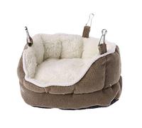 TIANQUXNGI Acogedora hamaca para hámster, lavable, cálida, para colgar mascotas pequeñas, para chinchilla, loro, cobaya, ratón enano