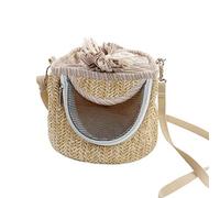 TIANQUXNGI Bolsa de viaje para hámsteres, jaula portátil transpirable con correa ajustable y extraíble