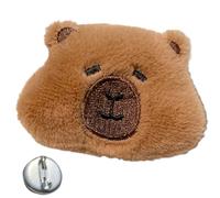 TIANQUXNGI Capybaras - Diadema peluda para el pelo, con pinza para el pelo, para fiesta de cumpleaños