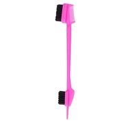TIANQUXNGI Cepillo de peluquería con cola de rata, cepillo 3 en 1 de doble cara para bebé, salón y uso doméstico, material de nailon, negro, rosa, rojo, rosa, mujeres y niñas (aficionados y