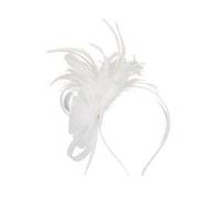 TIANQUXNGI Diadema de malla con flores, elegante diadema de calavera alta de los años 20, aro de pelo con plumas para mujeres, cócteles, fiestas, moldear el cabello, ornamen
