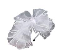TIANQUXNGI Diadema de malla con lazo, elegante diadema de tul francés, accesorios de peinado para mujer, estética, formal, banquete