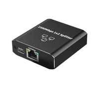 TIANQUXNGI Divisor de red Gigabit de alta velocidad RJ45, expansor de puerto Gigabit Ethernet para conexión estable en casa y oficina