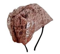 TIANQUXNGI Elegante accesorio de encaje para el pelo para mujer, tocado, diadema, Halloween, para fiestas y banquetes de noche