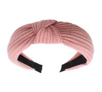 TIANQUXNGI Elegante diadema ancha para mujer, de tela, tejida, para lavar la cara, para viajes, antideslizante, segura para pilates