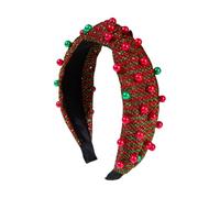 TIANQUXNGI Elegante diadema anudada de Navidad para mujeres y niñas, para festivales, cosplay, fiestas, fiestas, accesorios para el pelo