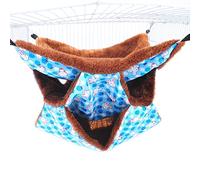 TIANQUXNGI Hamaca colgante de animales pequeños de 3 capas para hurón, hámster, loro, rata, jaula para dormir y siesta, escondite
