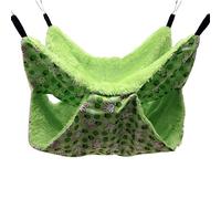 TIANQUXNGI Hamaca de doble capa para hámster pequeña jaula para mascotas, hamaca colgante para ratas, para chinchilla, loro, cobaya, rata