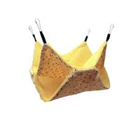 TIANQUXNGI Hamaca de doble capa para hámster pequeña jaula para mascotas, hamaca colgante para ratas, para chinchilla, loro, cobaya, rata