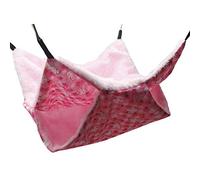 TIANQUXNGI Hamaca de doble capa para hámster pequeña jaula para mascotas, hamaca colgante para ratas, para chinchilla, loro, cobaya, rata