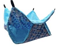 TIANQUXNGI Hamaca de doble capa para hámster pequeña jaula para mascotas, hamaca colgante para ratas, para chinchilla, loro, cobaya, rata