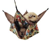 TIANQUXNGI Hamster hamaca de doble capa para mascotas pequeñas, cama colgante de invierno cálida de felpa para hámster, jaula colgante para ardillas