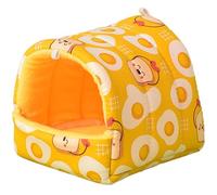 TIANQUXNGI Hamster Print Hamster Cama Dormir Cama Colgante Mat Jaula Accesorios Cálido Antiarañazos Túnel Cama para Hurones Ardillas