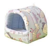 TIANQUXNGI Hamster Print Hamster Cama Dormir Cama Colgante Mat Jaula Accesorios Cálido Antiarañazos Túnel Cama para Hurones Ardillas