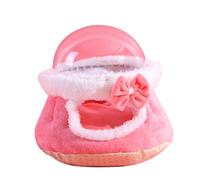TIANQUXNGI Invierno cálido pájaro nido casa planeador colgante hamaca felpa cobertizo cama jaula pájaros descanso dormir cama caliente Swing jaula
