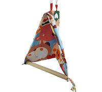 TIANQUXNGI Jaula de nido para pájaros, para loros, hamaca triangular para mascotas, tienda de campaña colgante, casa para pájaros