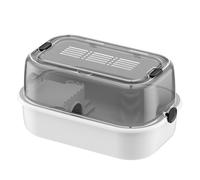 TIANQUXNGI Jaula para hámsters de gran espacio con tapa ventilada, jaula transparente para mascotas, villa para dormir para chinchillas y guineapigs