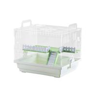 TIANQUXNGI Jaula transparente para hámster fácil de limpiar y transpirable - Casa de alta gama fácil de montar con escalera de plataforma