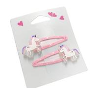 TIANQUXNGI Juego de 2 pinzas para el pelo con diseño de mariposa brillante y magdalena para niñas