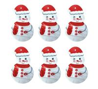 TIANQUXNGI Juego de 6 bolsas de regalo de Navidad, contenedores de plástico, bolsa de embalaje, suministros de reunión familiar