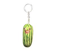 TIANQUXNGI Llavero de felpa con tiras de sandía, llavero de frutas, accesorio para cumpleaños y fiestas, A, as described