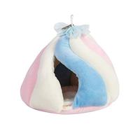 TIANQUXNGI Malvavisco - Nido de animales pequeños, cabaña de felpa, hamaca cálida, cama de invierno para conejillos de indias, deslizador de azúcar