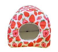 TIANQUXNGI Nido de loro rojo de Navidad de felpa para acurrucarse, hamaca cálida tienda de campaña para mascotas pequeñas, cama de invierno para cacatúas, periquitos