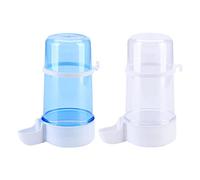 TIANQUXNGI Paquete de 2 dispensadores de agua para pájaros para jaula, comedero y bebedero para loros, capacidad de 10 días para 2 loros (14 onzas)