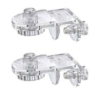 TIANQUXNGI Paquete de 2 soportes de red de acrílico transparente para acuario, accesorios de clip de red antisaltos