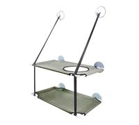 TIANQUXNGI Para ventana de gato para montaje en asiento, casa, hamaca doble, suministros para mascotas, ventana montada con ventosa para asiento