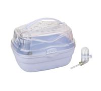 TIANQUXNGI Portador de hámsteres para ardillas, jaula de viaje para exteriores, transparente, con botella de agua