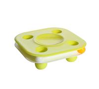 TIANQUXNGI Recipiente multifuncion PP Made para alimentos con placa de diversión, pista dos en uno para gatos