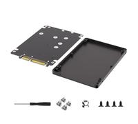 TIANQUXNGI Tarjeta adaptadora 2 en 1 combinada mSATA de estado sólido a SATA3.0 con funda protectora convertidores tarjeta para PC Desktop Acce