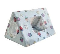 TIANQUXNGI Tienda de campaña para hámster, animales pequeños, casa escondite, túnel de juego, cama de conejo, jaula esquinera, accesorios para ardilla y erizo