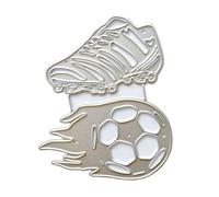 TIANQUXNGI Troqueles de corte de metal de fútbol para manualidades, de acero al carbono, plantilla para álbumes de recortes para decoración de tarjetas