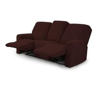 TIANSHU Funda Reclinable de 3 Plaza, Fundas Reclinables Elásticas, Protector Funda Sillón Relax, Funda Cubre Sofá, Fundas de Sofá Lavables y Elásticas para Muebles (Chocolate)