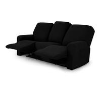 TIANSHU Funda Reclinable de 3 Plaza, Fundas Reclinables Elásticas, Protector Funda Sillón Relax, Funda Cubre Sofá, Fundas de Sofá Lavables y Elásticas para Muebles (Negro)