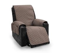 TIANSHU Funda Sillón Impermeable Funda Sillon Relax Reclinable Acolchado Reversible Fundas Sillon Relax Ajustables Antideslizante Lavable Mascotas Amigables (Café)