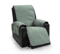 TIANSHU Funda Sillón Impermeable Funda Sillon Relax Reclinable Acolchado Reversible Fundas Sillon Relax Ajustables Antideslizante Lavable Mascotas Amigables (Verde Claro)