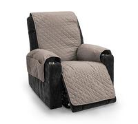 TIANSHU Funda Sillón Impermeable Funda Sillon Relax Reclinable Acolchado Reversible Fundas Sillon Relax Ajustables Antideslizante Lavable Mascotas Amigables (Arena)