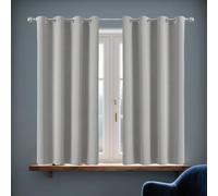 TIANTMIN Cortinas Opacas 154 x 162 cm Poliéster, 100% Blackout con Ojales Tende per Interni Moderne para Habitacion Comedor, Gris Claro