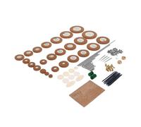 tianwandong 1 juego de kit de reparación de saxofón alto, almohadillas de saxofón, tornillos, agujas de lengüeta, varillas de eje, accesorio for instrumento de viento