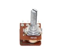 tianwandong 1 unidad de potenciómetro lineal doble enlace TW WH148 20 mm, 50 kΩ x 2, 100, 8 pines, unión simple for B50 y B100(100K Ohm)