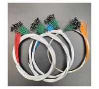 tianwandong 10 juegos de cuerdas de violín de aluminio 4/4 3/4 cuerdas blandas medias EADG piezas de repuesto for violín(3-4)