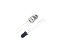 tianwandong 100 unidades de LED infrarrojos F3 F5 3 mm y 5, 940 nm, emisor receptor. Infrarrojo a tubo(25pairs 5mm LED)