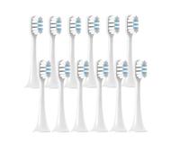 tianwandong 12 cabezales de repuesto for cepillos de dientes eléctricos sónicos T300/T500/T700, tapas de cerdas suaves, boquillas for envasado al vacío(12WhiteBlue)