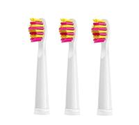 tianwandong 3/4/8/12/16 piezas de cabezales de repuesto for cepillo de dientes eléctrico, recambio de cepillo de cerdas Dupont for limpieza de dientes(3 Pcs pink)