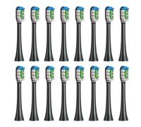 tianwandong 4-16 cabezales de repuesto for cepillo de dientes eléctrico T3/T5/T10/T10S/T20/E7/V5(16 BLACK)