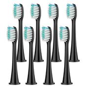 tianwandong 4/8/12/16/20 piezas de cabezal de repuesto for cepillo de dientes compatible con recambios de cabezal de cepillo de dientes eléctrico compatibles con Diamond Cleaning(8Pcs Black)