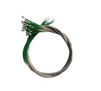 tianwandong 50 juegos de cuerdas de violín plateadas, accesorios y piezas de violín de tamaño 3/4-4/4(50pcs D-strings)